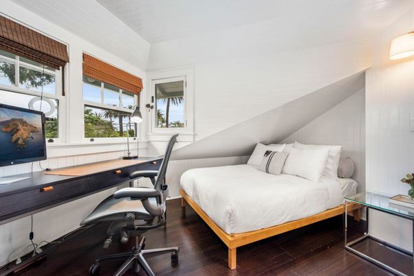 Bedroom, Home Office, Interior, Wood Texture Flooring