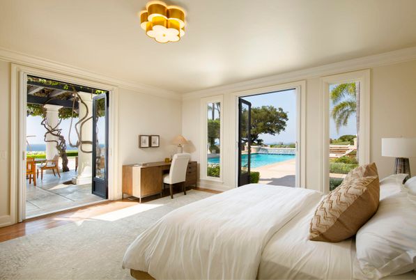 Bedroom, Home Office, Interior, Water, Wood Texture Flooring