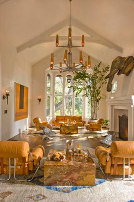 Dining room, Fireplace, Interior, Living room, Pendant Lights