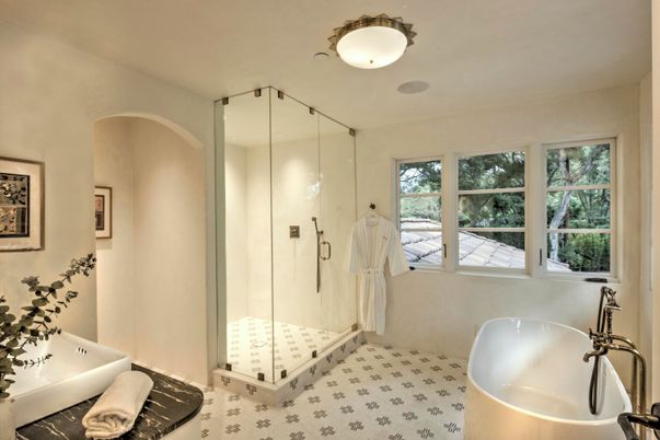 Bathroom, Free Standing Baths, Glass Shower, Interior