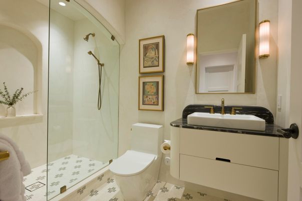 Bathroom, Glass Shower, Interior