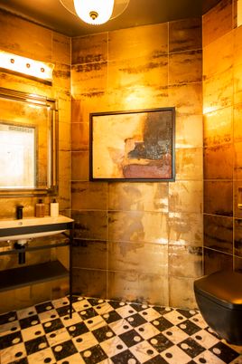 Bathroom, Interior, Wooden Walls