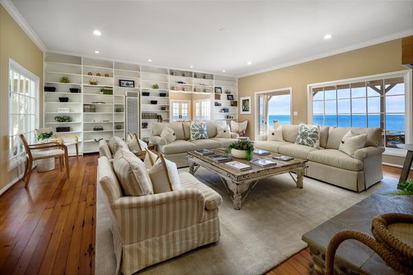 Interior, Living room, Recessed Lighting, Water, Wood Texture Flooring