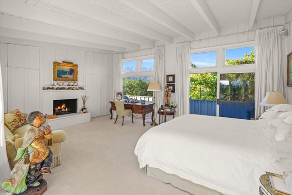 Bedroom, Fireplace, Interior