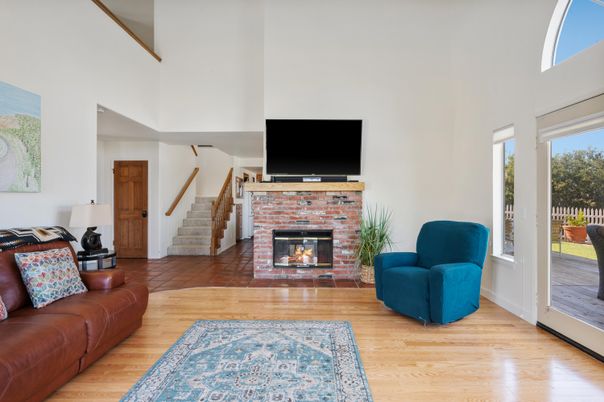 Fireplace, Interior, Living room, Wood Texture Flooring