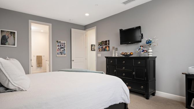Bedroom, Interior, Recessed Lighting