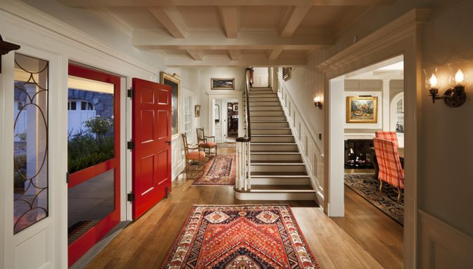 Fireplace, Interior, Wood Texture Flooring