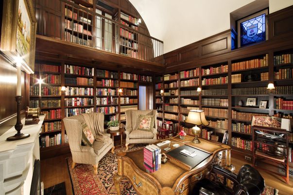 Home Office, Interior, Wood Texture Flooring, Wooden Walls