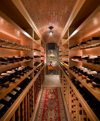 Interior, Stone Walls, Wine Storage