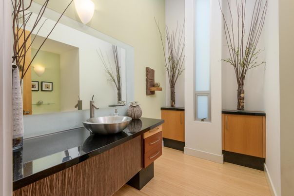 Bathroom, Interior, Wood Texture Flooring