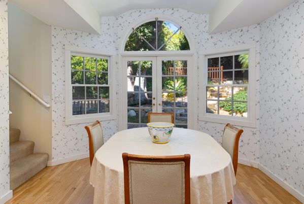 Dining room, Interior, Wood Texture Flooring