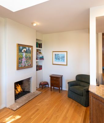 Fireplace, Interior, Wood Texture Flooring