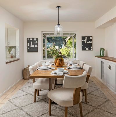 Dining room, Interior, Pendant Lights