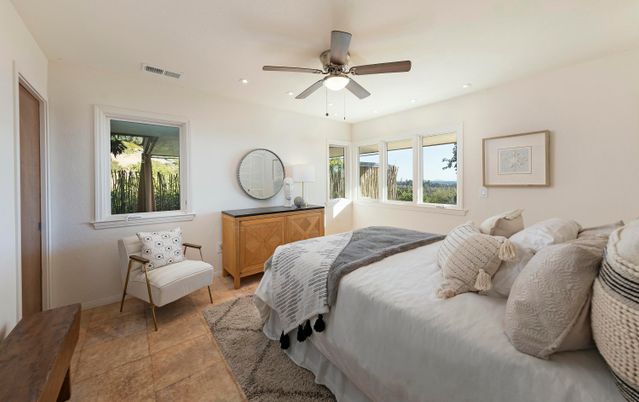 Bedroom, Interior, Recessed Lighting