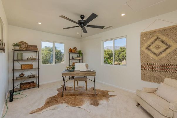 Home Office, Interior, Recessed Lighting