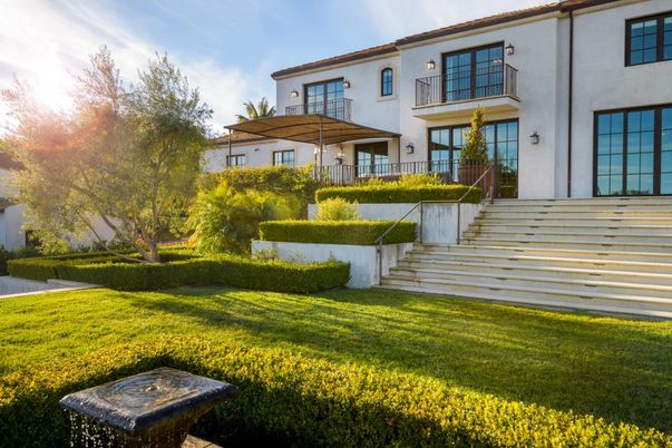 Backyard, Exterior, Facade, Mediterranean
