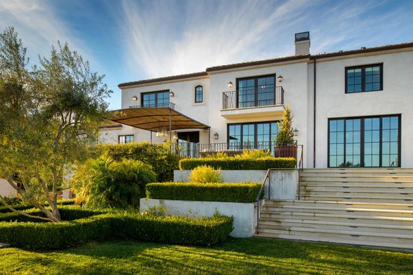 Backyard, Exterior, Facade, Spanish Mediterranean