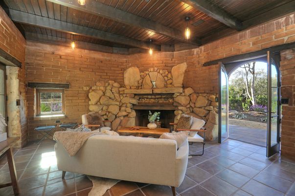 Fireplace, Interior, Living room, Stone Walls, Wooden Beams, Wooden Ceilings
