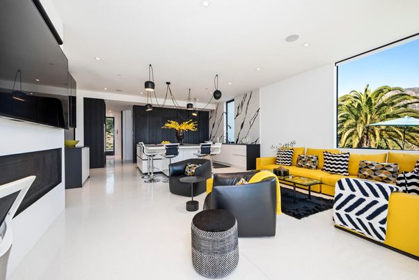 Interior, Living room, Pendant Lights, Recessed Lighting