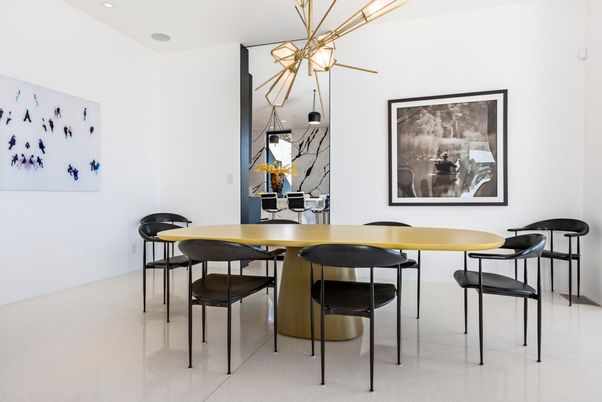 Dining room, Interior, Pendant Lights, Recessed Lighting