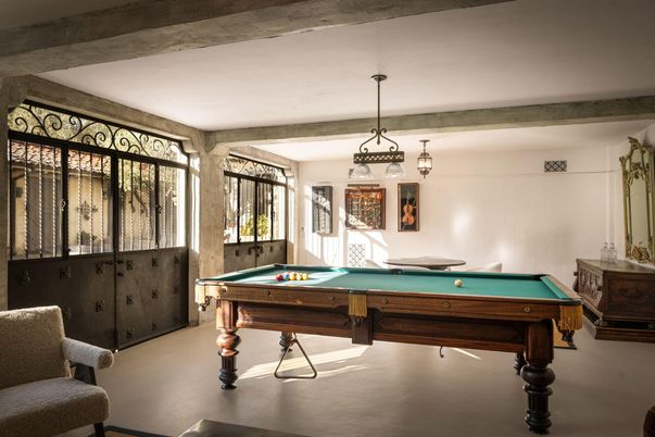 Billiard Table, Game Room, Interior, Pendant Lights