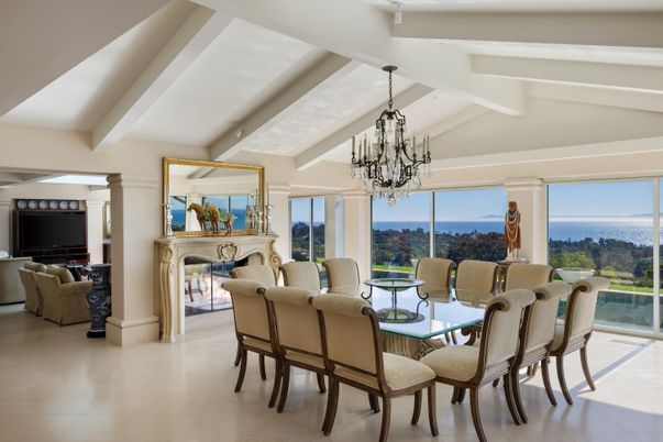 Chandelier, Dining room, Fireplace, Interior, Living room