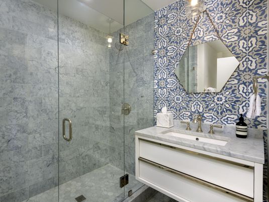 Bathroom, Glass Shower, Interior