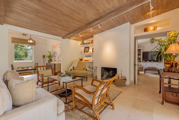 Fireplace, Interior, Living room, Wooden Ceilings