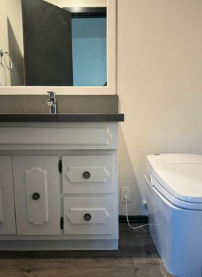 Bathroom, Interior, Wood Texture Flooring