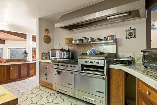 Interior, Kitchen, Stainless Steel Appliances, Tile Countertops