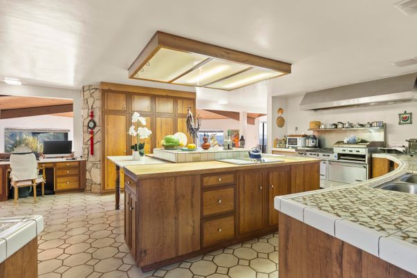 Interior, Kitchen, Stainless Steel Appliances, Tile Countertops