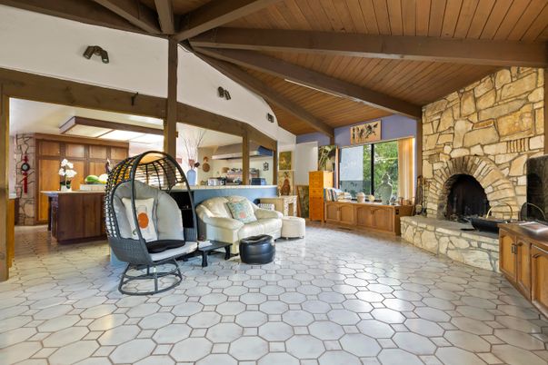 Fireplace, Interior, Living room, Stone Walls, Wooden Beams, Wooden Ceilings