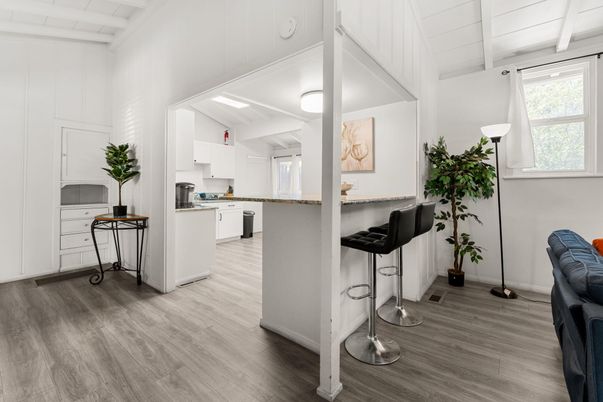 Interior, Kitchen, Wood Texture Flooring
