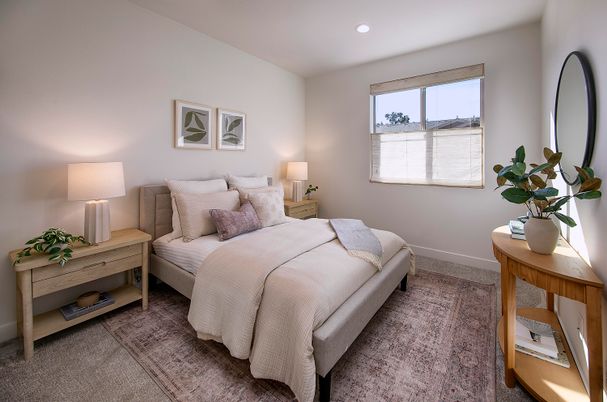 Bedroom, Interior, Recessed Lighting