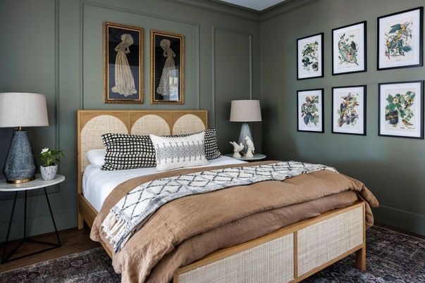 Bedroom, Interior, Wood Texture Flooring