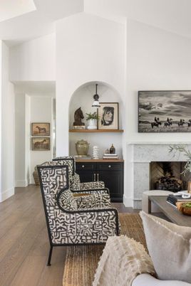 Fireplace, Interior, Living room, Wood Texture Flooring