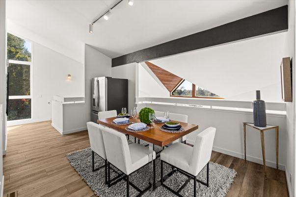 Dining room, Interior, Wood Texture Flooring