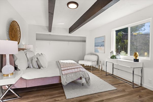 Bedroom, Interior, Wooden Beams, Wood Texture Flooring