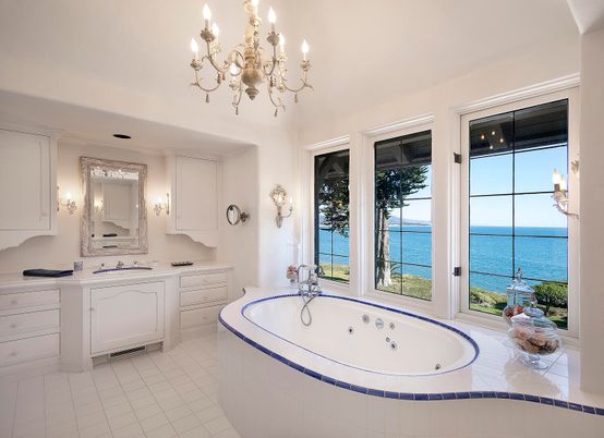 Bathroom, Chandelier, Interior, Water