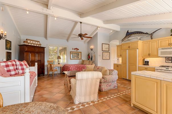 Interior, Kitchen, Living room, Tile Countertops