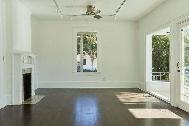 Empty room, Fireplace, Interior, Wood Texture Flooring