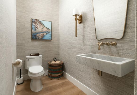 Bathroom, Interior, Wood Texture Flooring