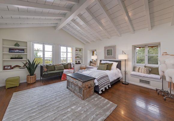 Bedroom, Interior, Wood Texture Flooring