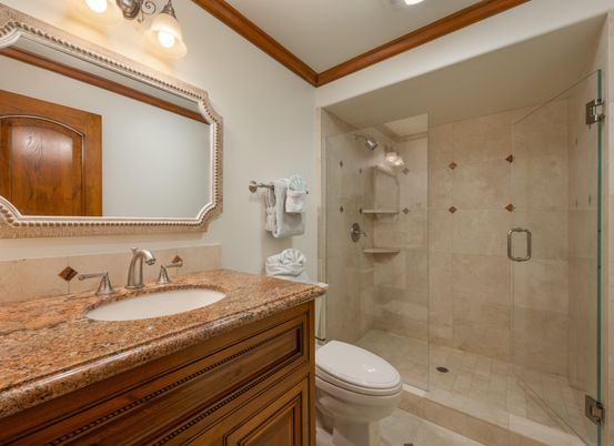 Bathroom, Glass Shower, Interior