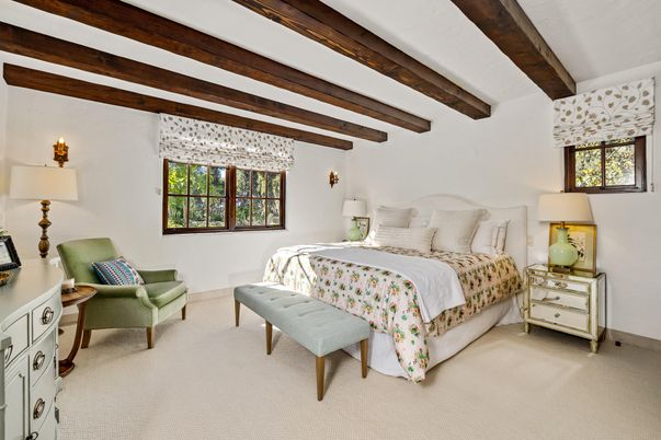 Bedroom, Interior, Wooden Beams