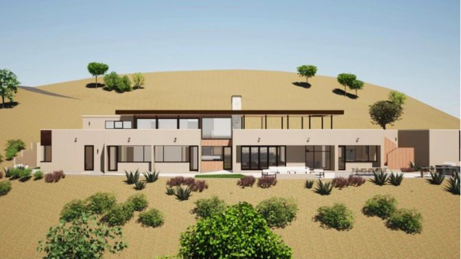 Backyard, Exterior, Facade, Modern
