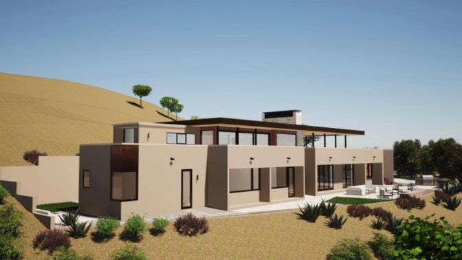 Exterior, Facade, Modern