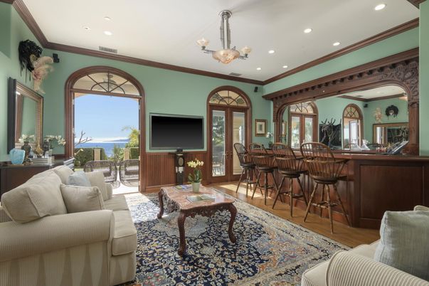Chandelier, Interior, Living room, Recessed Lighting, Water, Wood Texture Flooring