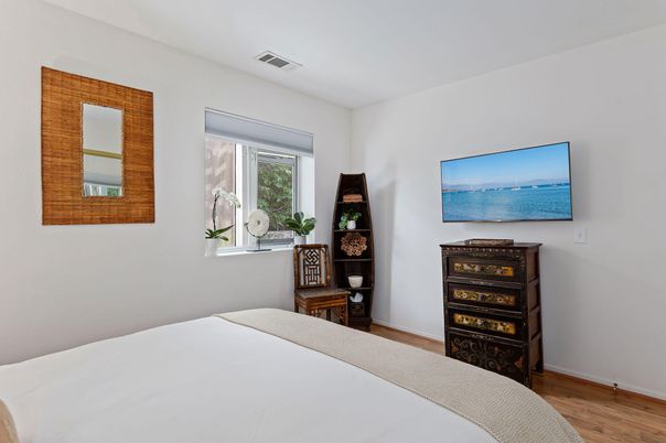 Bedroom, Interior, Wood Texture Flooring