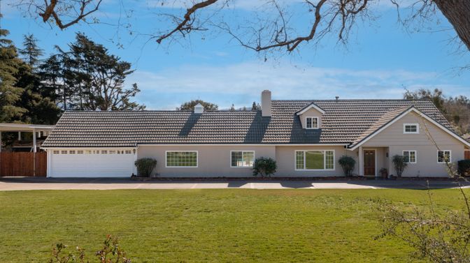 Attached, Backyard, Exterior, Facade, Ranch